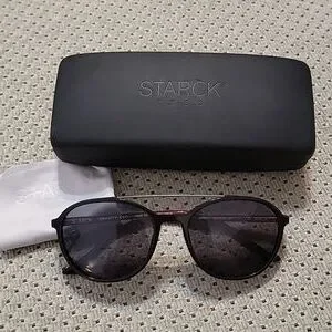 NWB S+arck Eyes SH5017 Sunglasses- Black with Green Mirror Lenses Costa Brine S (59-18) with Green Mirror lenses and Matte  main image 4